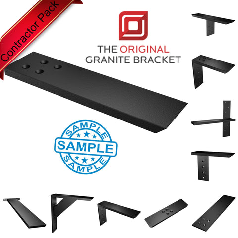 Contractor Countertop Support Bracket Sample Pack by The Original Granite Bracket